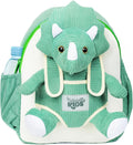 Green Dinosaur Backpack for Boys 4-5, Triceratops Dinosaur Gifts for 4-5 Year Old Boys, Girls, Toddler Backpack