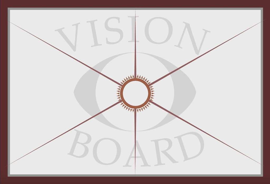 3 in 1 Vision Board: Decorative, Foldable, Dry Erase Vision Board Kit with 200+ Motivational Stickers. 27” X 17” Board to Manifest Your Goals Using Law of Attraction (Zion)