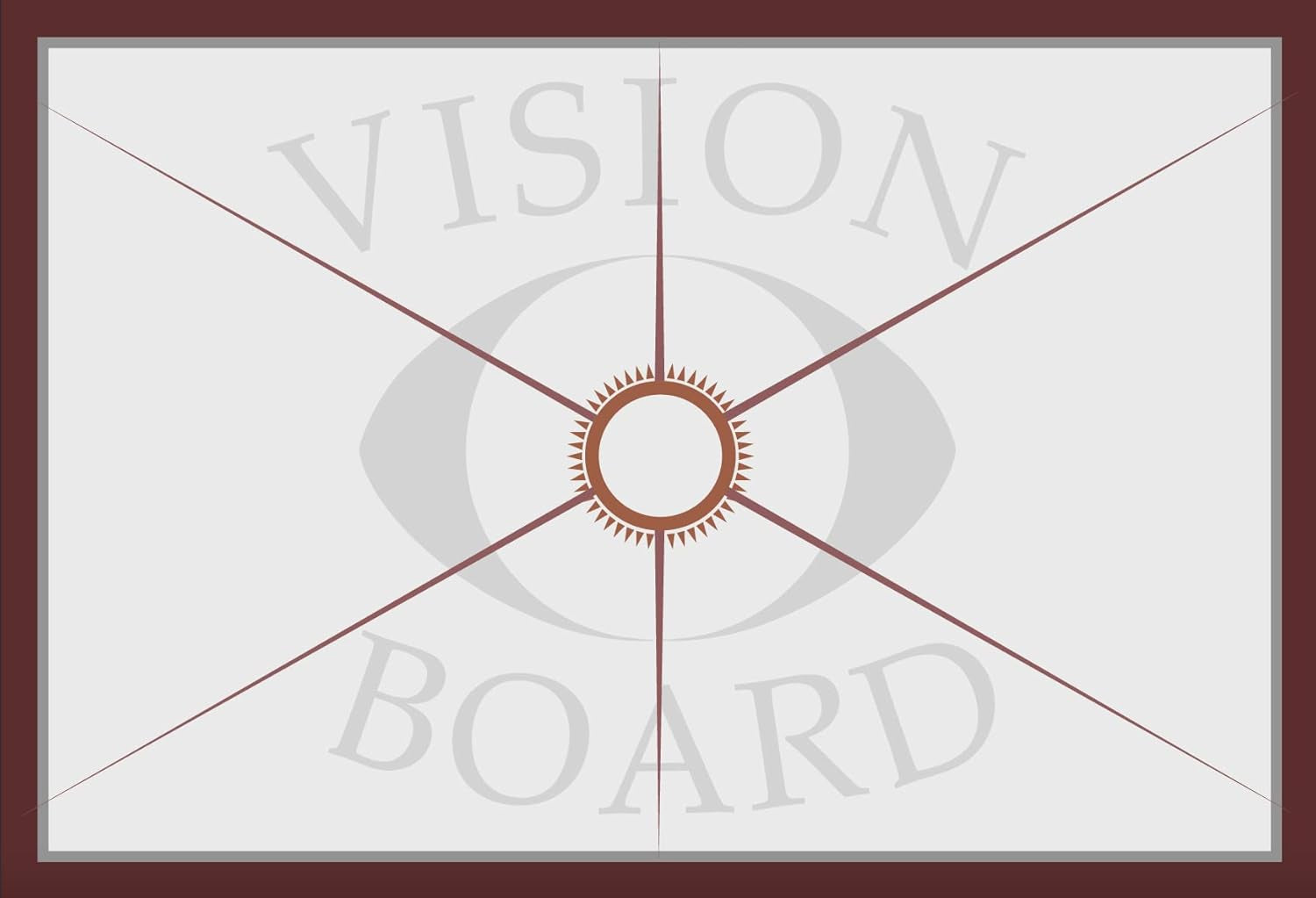 3 in 1 Vision Board: Decorative, Foldable, Dry Erase Vision Board Kit with 200+ Motivational Stickers. 27” X 17” Board to Manifest Your Goals Using Law of Attraction (Zion)