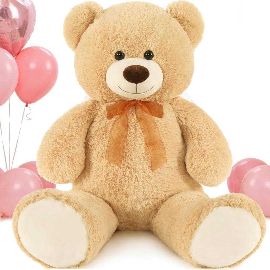 Giant Teddy Bear Stuffed Animal 3Ft,36'' Big Bear for Kid,Large Stuffed Bear for Baby Shower, Teddy Bear for Girlfriend Boyfriend Wife Mom Fiancée Valentine'S Birthday, Tan