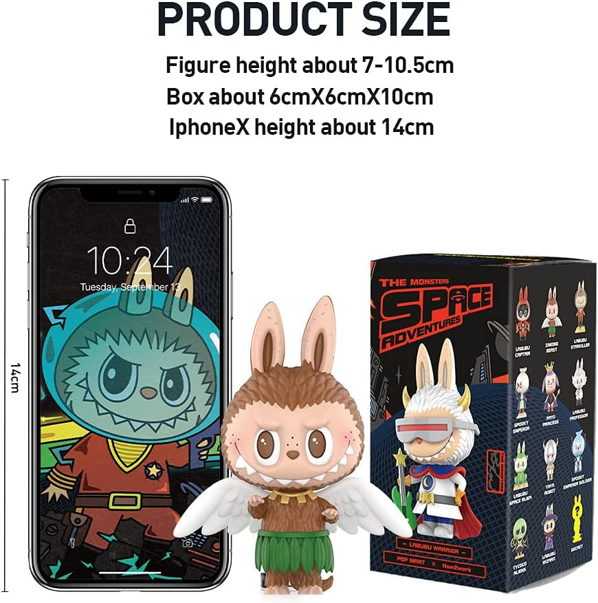 LABUBU Space Adventure Series 1PC Blind Box Toy Box Bulk Popular Collectible Random Art Toy Hot Toys Cute Figure Creative Gift, for Christmas Birthday Party Holiday