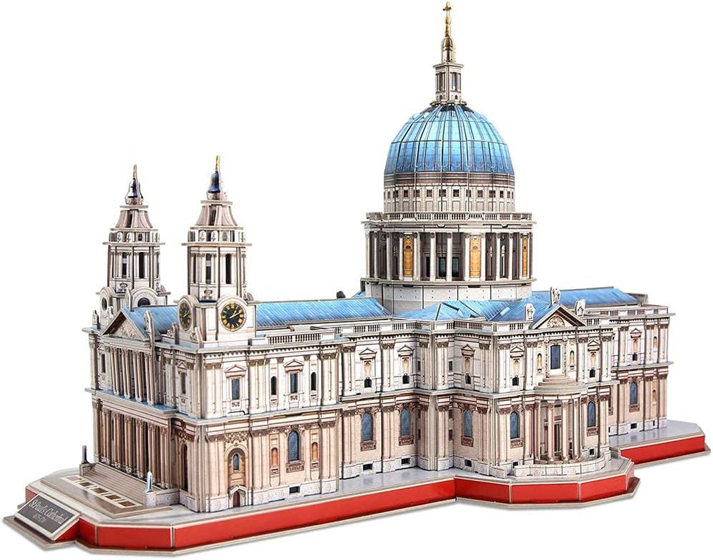 3D Brain Teaser Puzzles for Adults 643 Pieces Large Challenge Britain Architecture Church Building Model Craft Kits Birthday Gift for Adults as Hobby, St.Paul'S Cathedral Gifts for Women Men