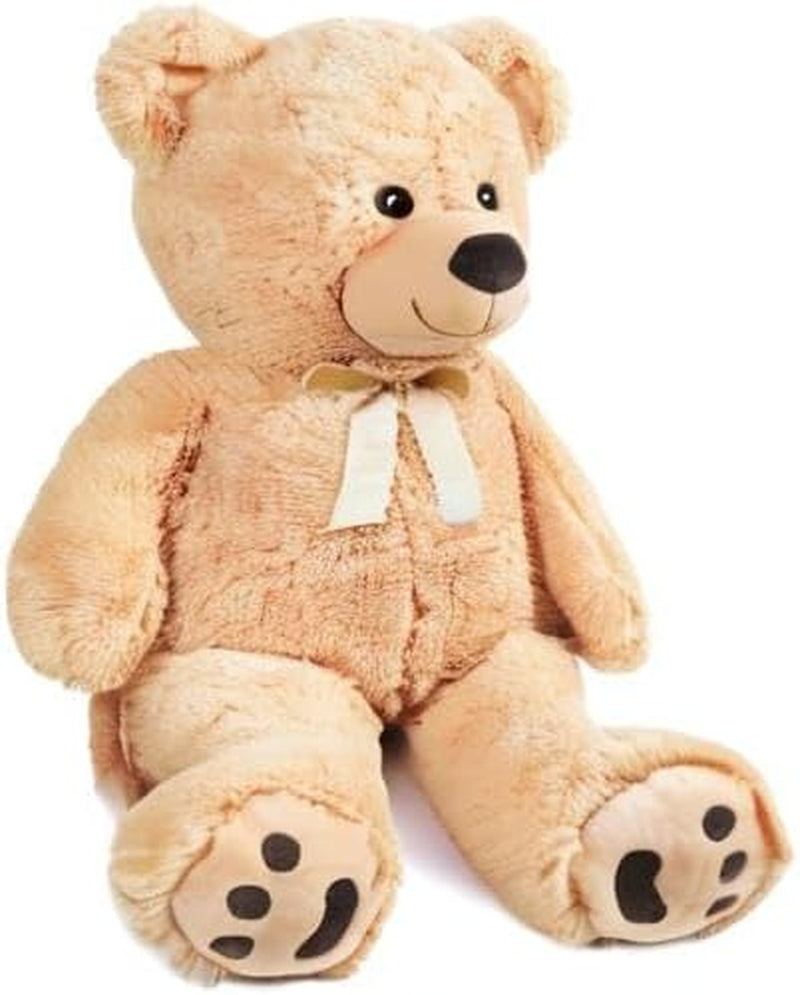 3 Feet Giant Teddy Bear Stuffed Animal, 39 Inch Large Bear Plush Toy with Footprints for Birthday, Anniversary, for Her, Women, Girlfriend, Wife